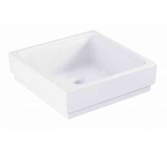 Раковина квадратная Grohe Cube Ceramic свободностоящая без перелива 40 см 3948200H Москва