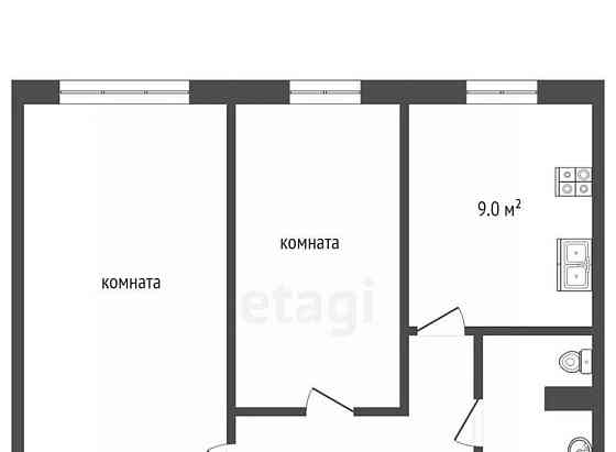 2-комн. квартира, 43.3 м2, 1/5 эт. Новодвинск