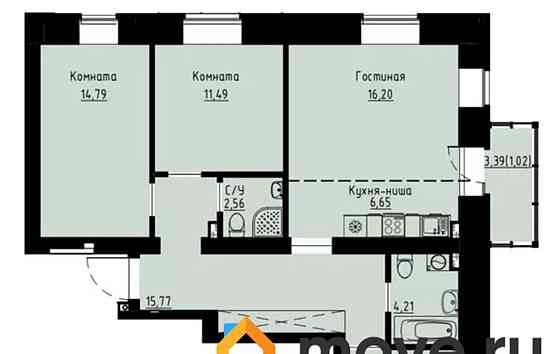 4-комн. квартира, 87.1 м2, 5/7 эт. Красноярск
