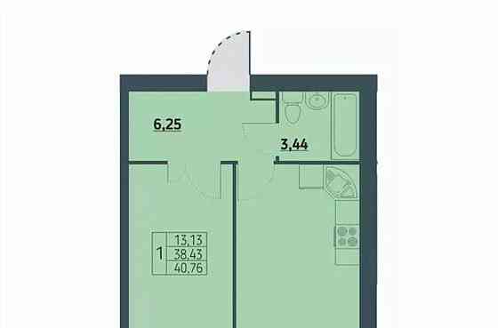 1-комн. квартира, 40.4 м2, 8/9 эт. Красноярск