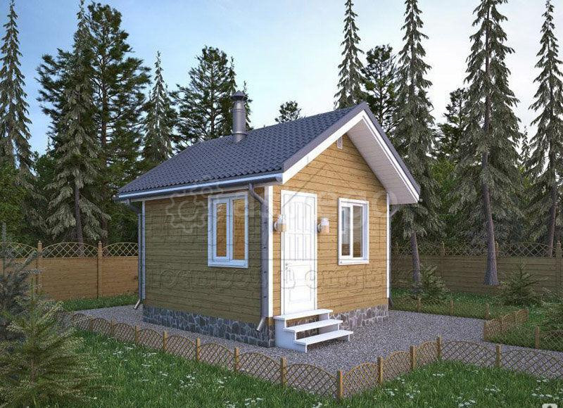 Строительство бани из бруса Б2 4х4 м Томск - изображение 1