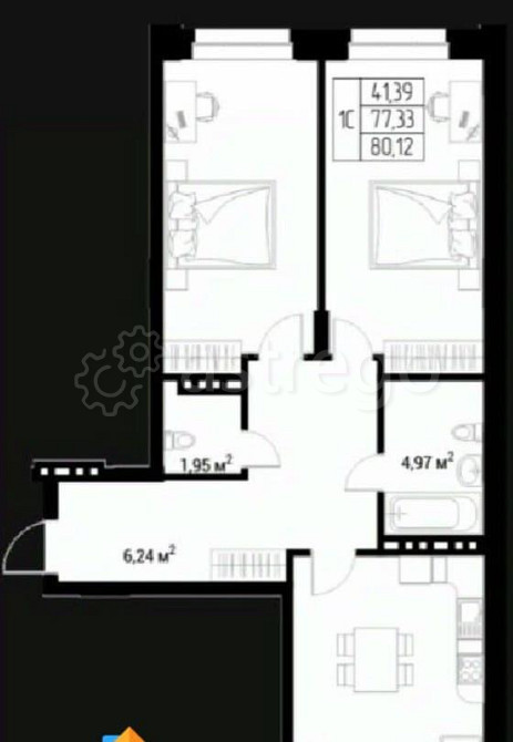 Студия, 80.12 м2, 4/9 эт. Горно-Алтайск - изображение 1