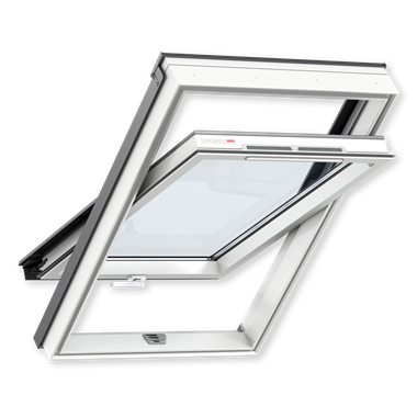 Мансардное окно белый пластик Velux GLP 0073 ВIS 55х78 см ручка снизу Ижевск
