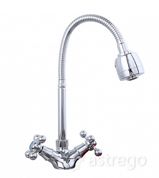 Смеситель для Кухни Гибкий Излив FRAP F4319, Гайка Уфа - изображение 1