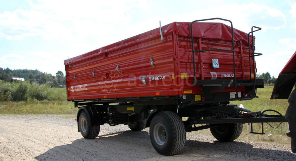 Прицеп сельскохозяйственный Metal-Fach T940/2-6T, грузоподъемность 6000 кг, на три стороны, 6000х230 Санкт-Петербург - изображение 1