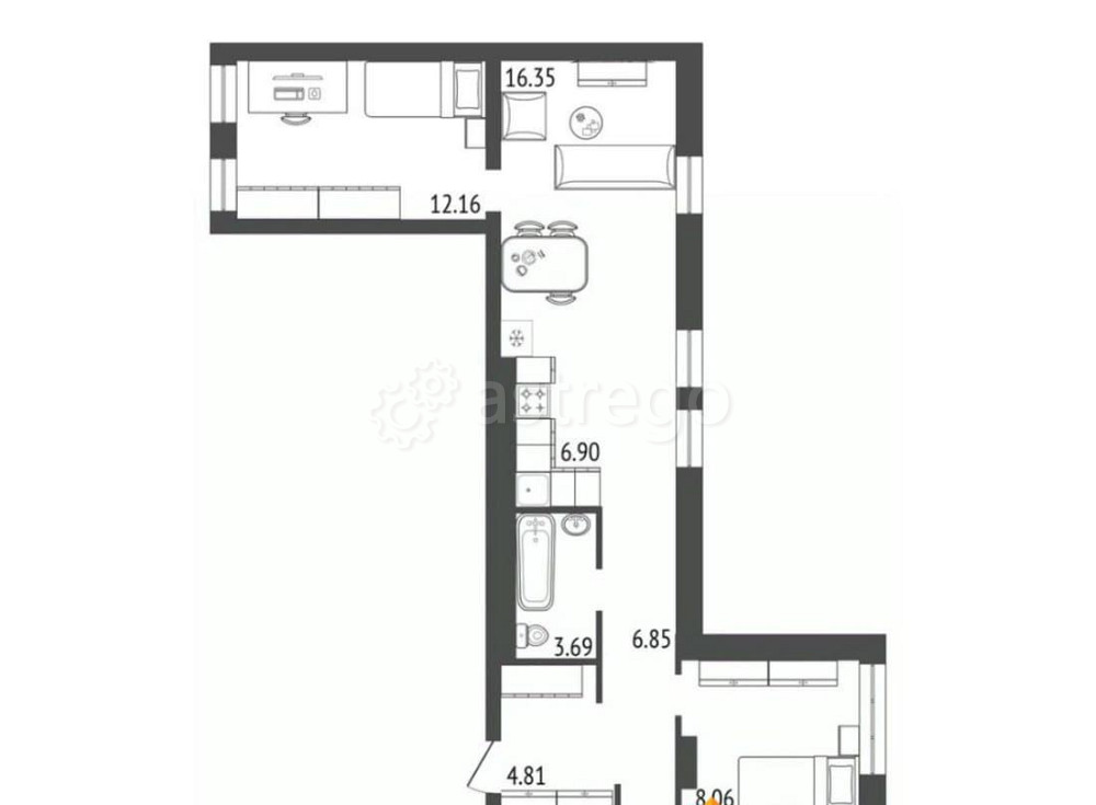 4-комн. квартира, 82.18 м2, 15/17 эт. Красноярск - изображение 1