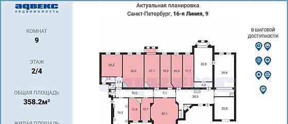 Комната, 210.5 м2, 2/4 эт. Санкт-Петербург