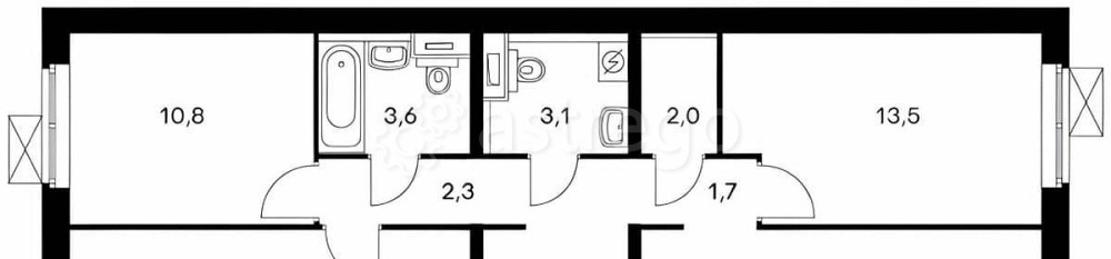 3-комн. квартира, 79.4 м2, 23/25 эт. Люберцы - изображение 7