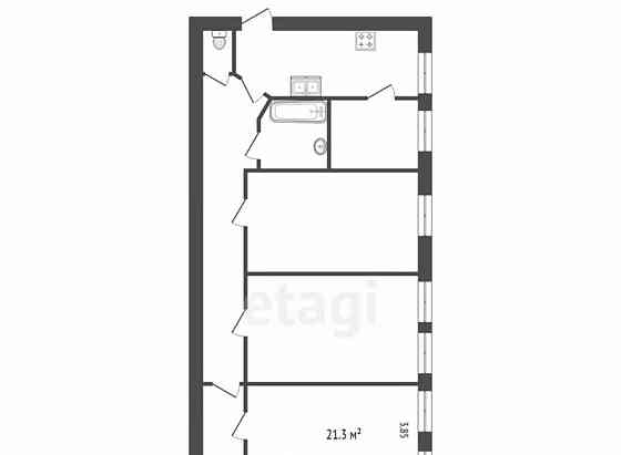 Комната, 21.3 м2, 6/6 эт. Санкт-Петербург
