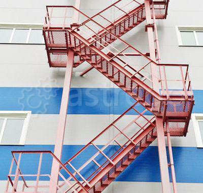 Лестница металлическая серии 1.450.3-7.94 2,4 м МСТК-38 модульная поворотная Иркутск - изображение 1