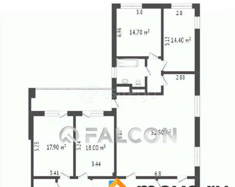 5-комн. квартира, 198 м2, 10/23 эт. Москва - изображение 2