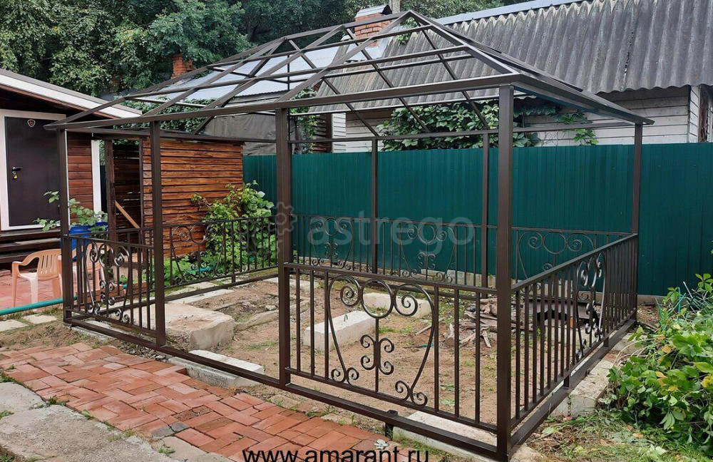 Каркас беседки под черепицу "Посейдон" (250х500х400) см Беседки Амарант Раменское - изображение 1