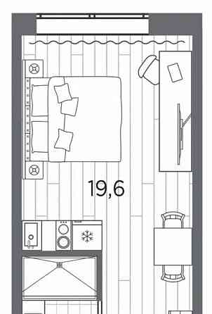 1-комн. апарт-ы, 23.4 м2, 3/13 эт. Санкт-Петербург