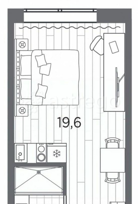 1-комн. апарт-ы, 23.4 м2, 3/13 эт. Санкт-Петербург - изображение 1