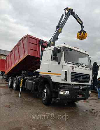 Ломовоз ЛМ-1М.7 на шасси МАЗ-6312C5-8525-012 Евро-5 с гидроманипулятором VM10L74 Санкт-Петербург