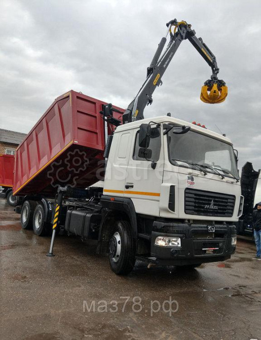 Ломовоз ЛМ-1М.7 на шасси МАЗ-6312C5-8525-012 Евро-5 с гидроманипулятором VM10L74 Санкт-Петербург - изображение 1