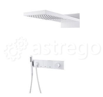Душевой комплект BOHEME Zodiac 132-MW White Matt Новосибирск - изображение 1