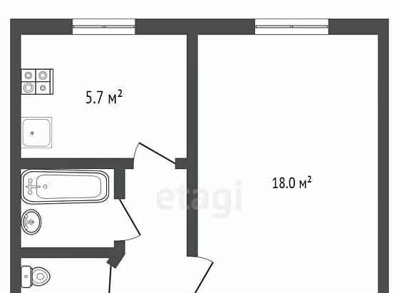 1-комн. квартира, 31.7 м2, 1/5 эт. Стерлитамак