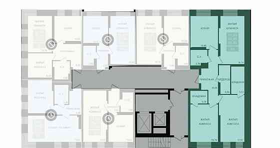 3-комн. квартира, 92.45 м2, 13/20 эт. Красноярск