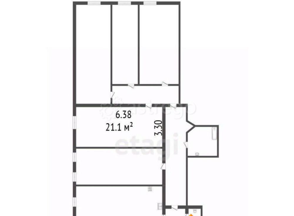 Комната, 21.1 м2, 4/7 эт. Санкт-Петербург - изображение 1