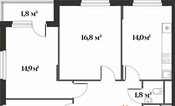 3-комн. квартира, 80 м2, 3/6 эт. Красногорск