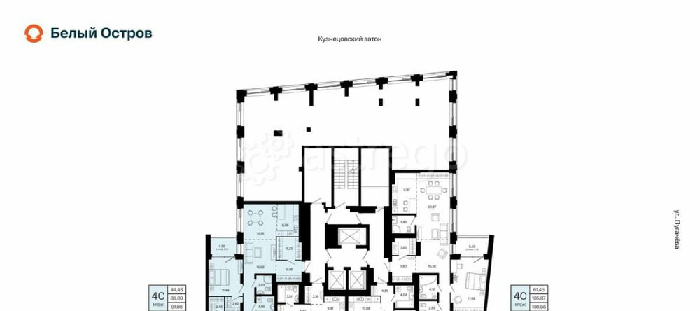 4-комн. квартира, 91.08 м2, 3/31 эт. Уфа - изображение 6