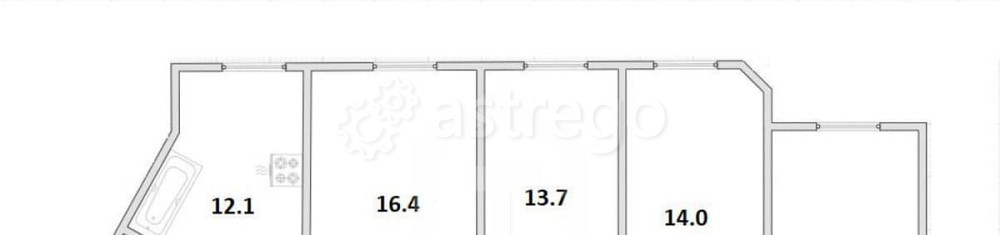4-комн. квартира, 84.3 м2, 3/6 эт. Санкт-Петербург - изображение 2