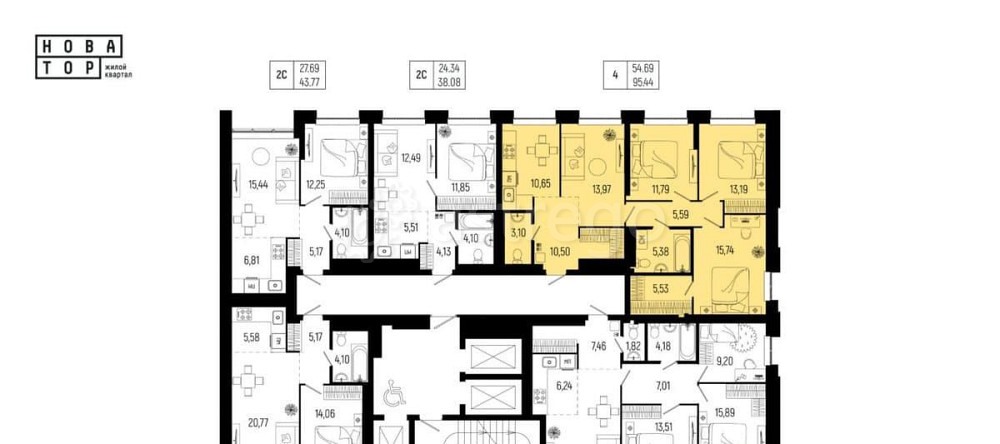 4-комн. квартира, 95.44 м2, 22/25 эт. Уфа - изображение 6