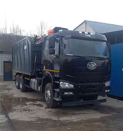 Ломовоз КМУ FAW 3250 (6х4, 420 л. с., Евро-5), кузов 30 куб., Р97М, захват ГЛ-6М Краснодар