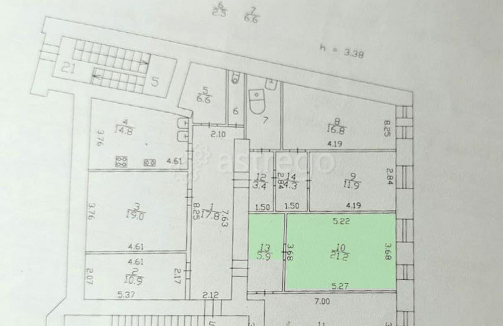 Комната, 21.2 м2, 4/4 эт. Санкт-Петербург - изображение 5