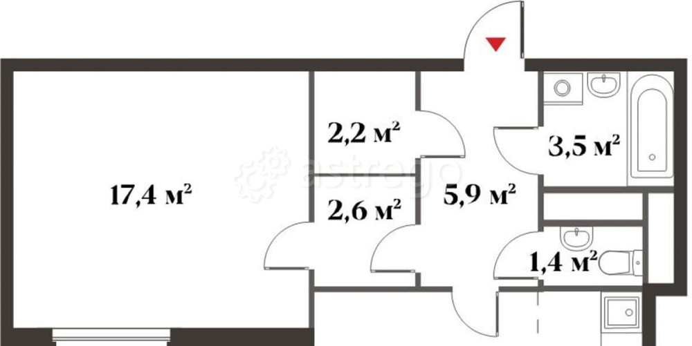 2-комн. квартира, 51.3 м2, 5/6 эт. Красногорск - изображение 1