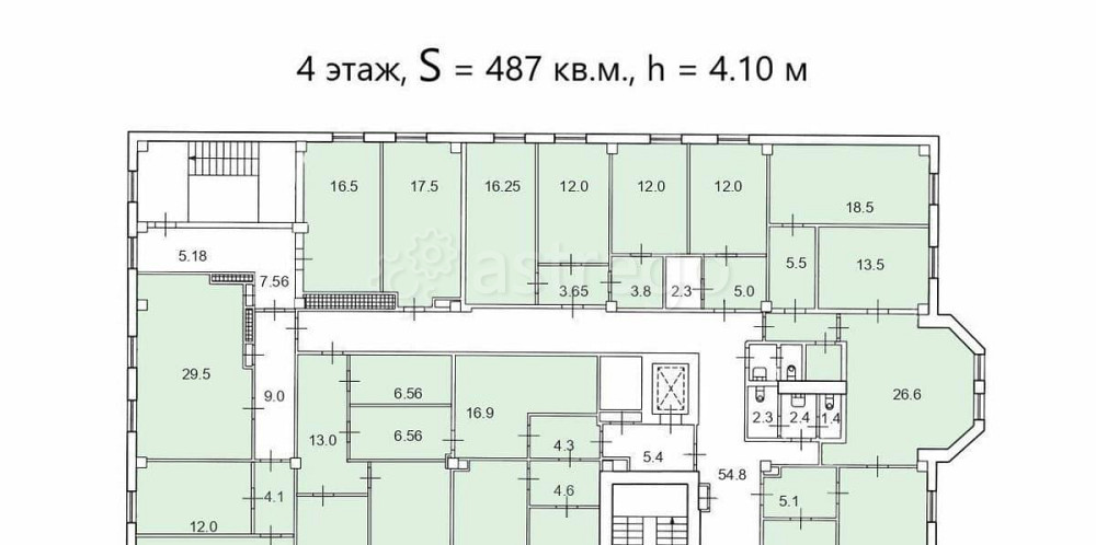 Офис, 568 м2 Санкт-Петербург - изображение 1