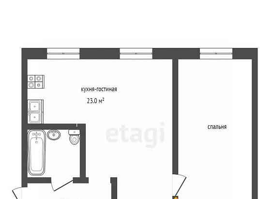 2-комн. квартира, 43.2 м2, 1/5 эт. Клин