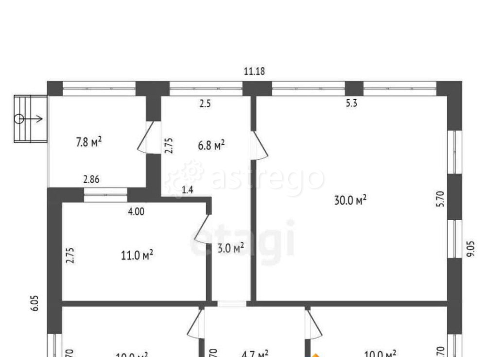 Дом, 78 м2, 10 соток, 1 эт. Новодвинск - изображение 4