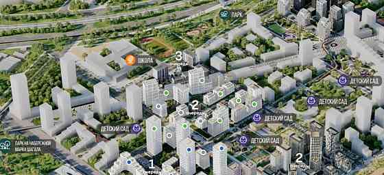 3-комн. квартира, 60 м2, 8/17 эт. Москва