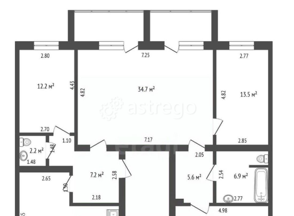 4-комн. квартира, 122.5 м2, 3/5 эт. Котлас - изображение 5