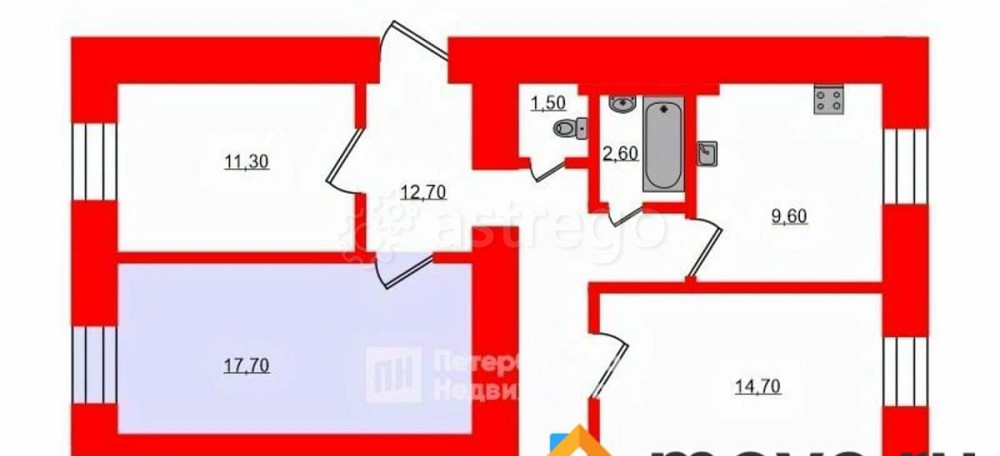 Комната, 17.7 м2, 2/3 эт. Санкт-Петербург - изображение 4
