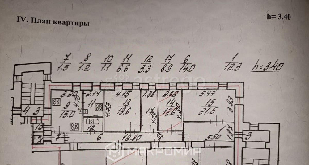 6-комн. квартира, 230.2 м2, 2/4 эт. Санкт-Петербург - изображение 6
