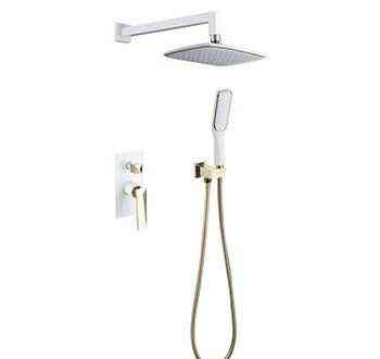 Душевой комплект BOHEME Venturo 384-W White/Gold Новосибирск