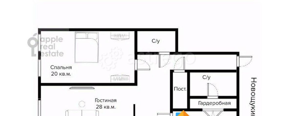 3-комн. квартира, 125 м2, 15/27 эт. Москва - изображение 7