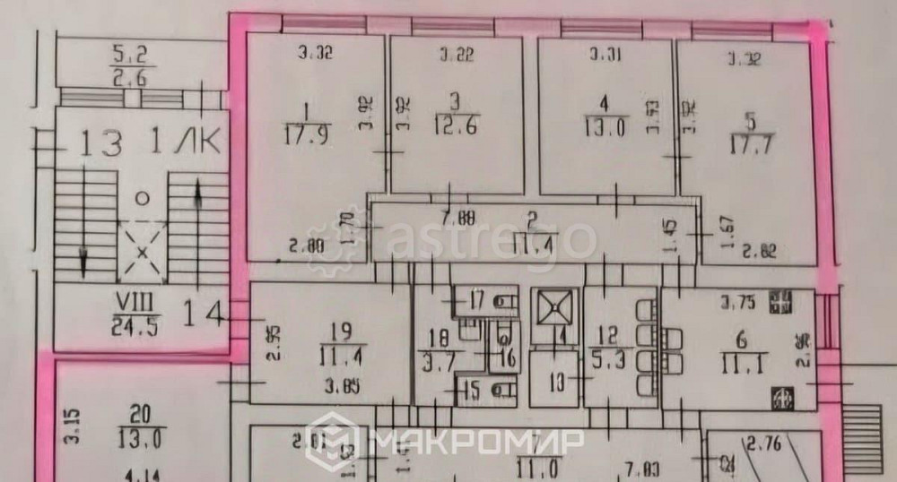 Комната, 17.9 м2, 7/9 эт. Санкт-Петербург - изображение 3