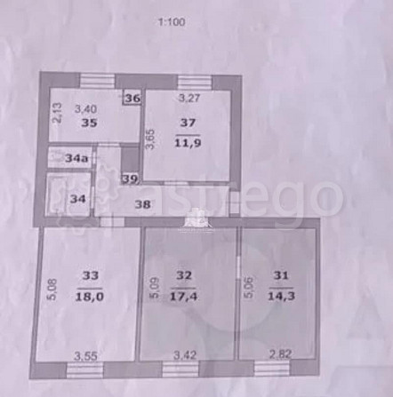 Комната, 61.6 м2, 3/3 эт. Белгород - изображение 3