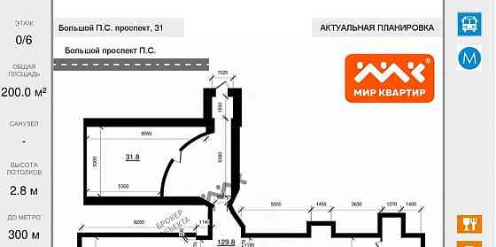 Свободного назначения, 200 м2 Санкт-Петербург