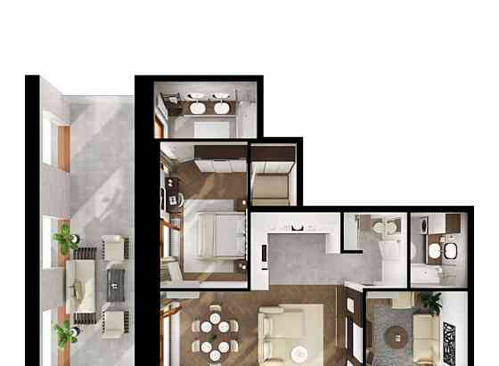 2-комн. квартира, 83.3 м2, 7/7 эт. Санкт-Петербург