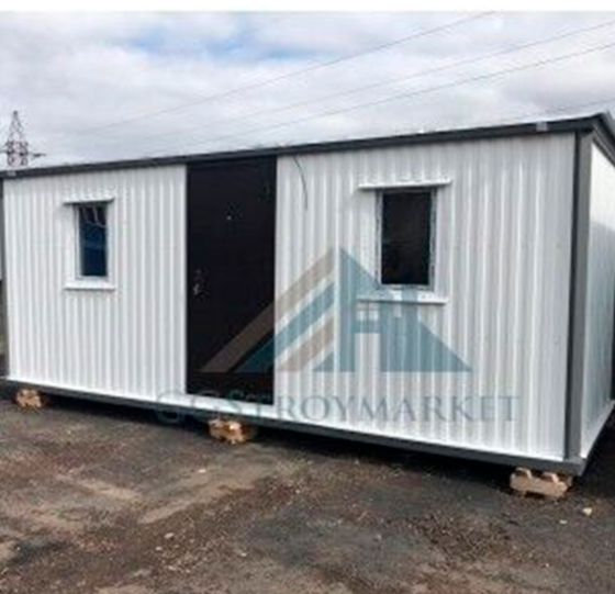 Бытовка металлическая распашонка под офис с отделкой вагонкой 7.0х2.4 м GGStroyMarket, Россия Москва