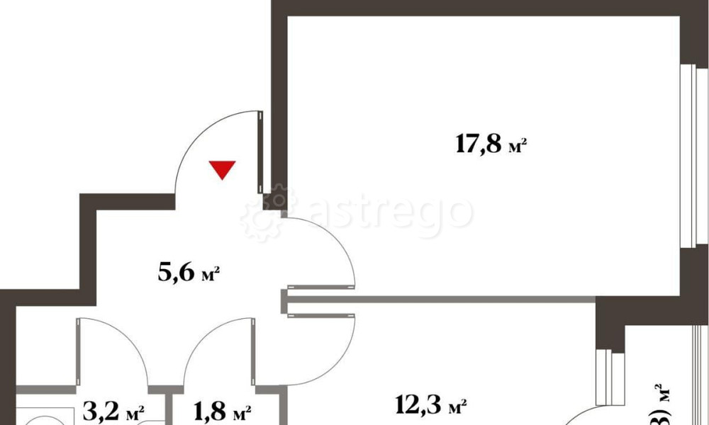1-комн. квартира, 39.7 м2, 6/6 эт. Красногорск - изображение 1