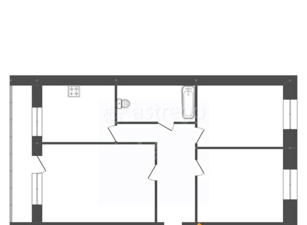 3-комн. квартира, 64.5 м2, 3/5 эт. Белогорск - изображение 3