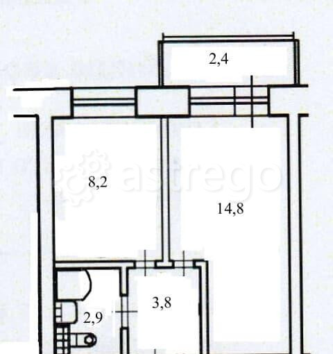 1-комн. квартира, 29.7 м2, 4/7 эт. Санкт-Петербург - изображение 5