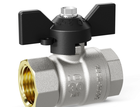 Кран шаровой латунный LD Pride 47.20.В-ГШ.Б Ду 20 Ру 40 бабочка Москва