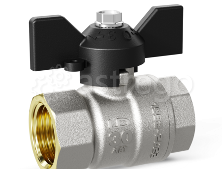 Кран шаровой латунный LD Pride 47.20.В-ГШ.Б Ду 20 Ру 40 бабочка Москва - изображение 1